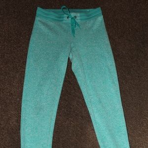 Dark Green Turquoise cuff sweat pants